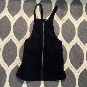 Overalls Dress: Black, Forever 21, Large